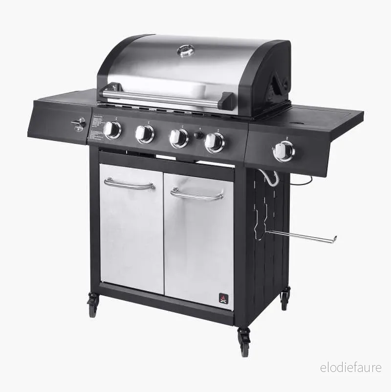 Gassgrill, fire brennere v:1837641 Gassgrill, fire brennere v:1837641