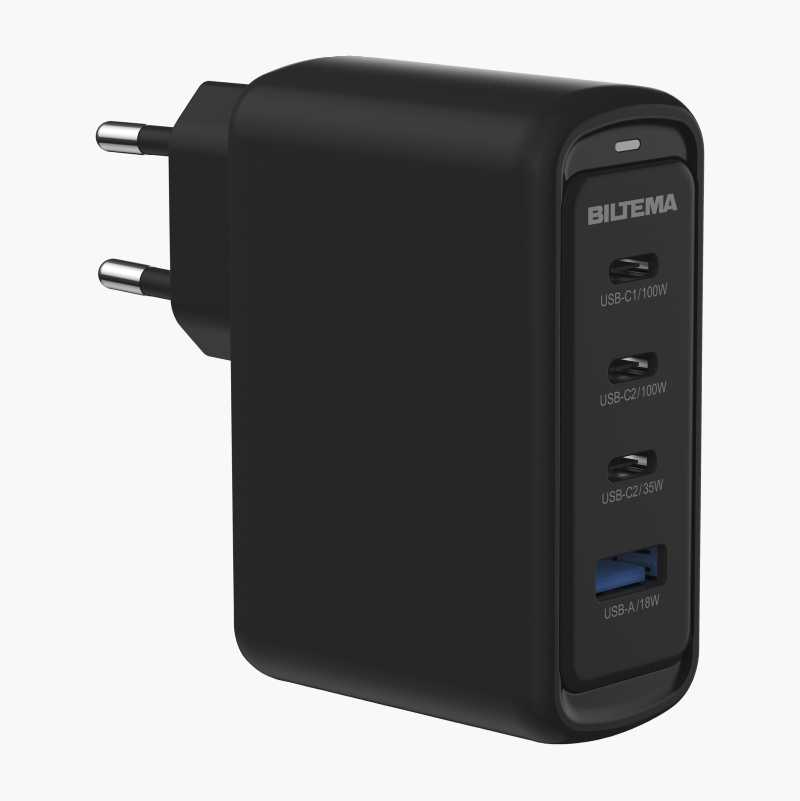 Hurtiglader USB C x 3 + A, 100 W v:4583483 Hurtiglader USB C x 3 + A, 100 W v:4583483