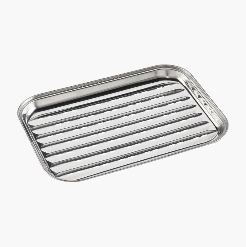 Grillbrett rustfritt, 34 x 24 cm v:5363384
