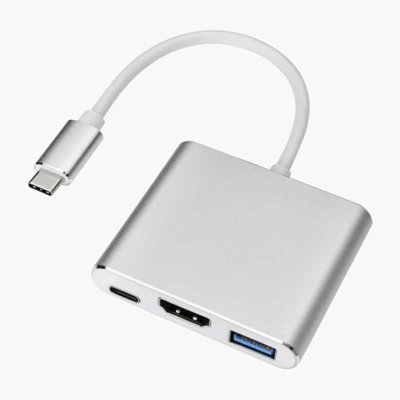 USB type C-hub med tre utganger v:7470297 USB type C-hub med tre utganger v:7470297
