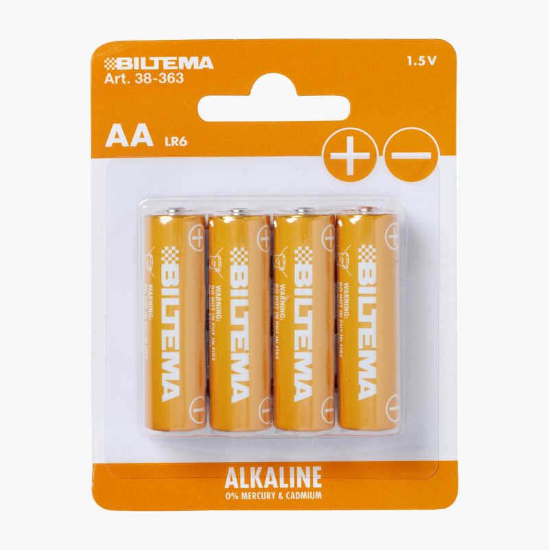 AA/LR6 Alkalisk batteri, 4-pk. v:8543239