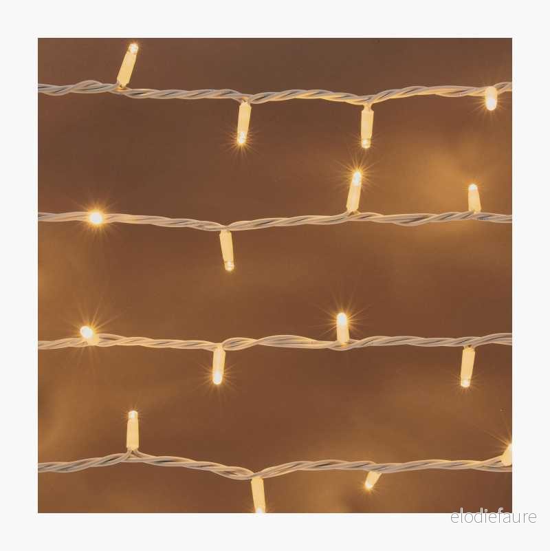 Lysslynge, 100 LED, varmhvit, 11,5 m, hvit, utbyggbar v:4935088 Lysslynge, 100 LED, varmhvit, 11,5 m, hvit, utbyggbar v:4935088