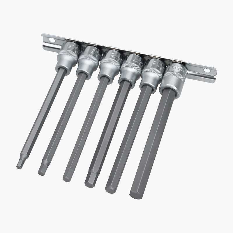 Bitspipesett 3/8", unbrako, lang, 6 stk. v:9138456 Bitspipesett 3/8", unbrako, lang, 6 stk. v:9138456