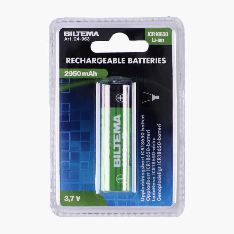 Oppladbart ICR18650-batteri, 2950 mAh v:2048263 Oppladbart ICR18650-batteri, 2950 mAh v:2048263