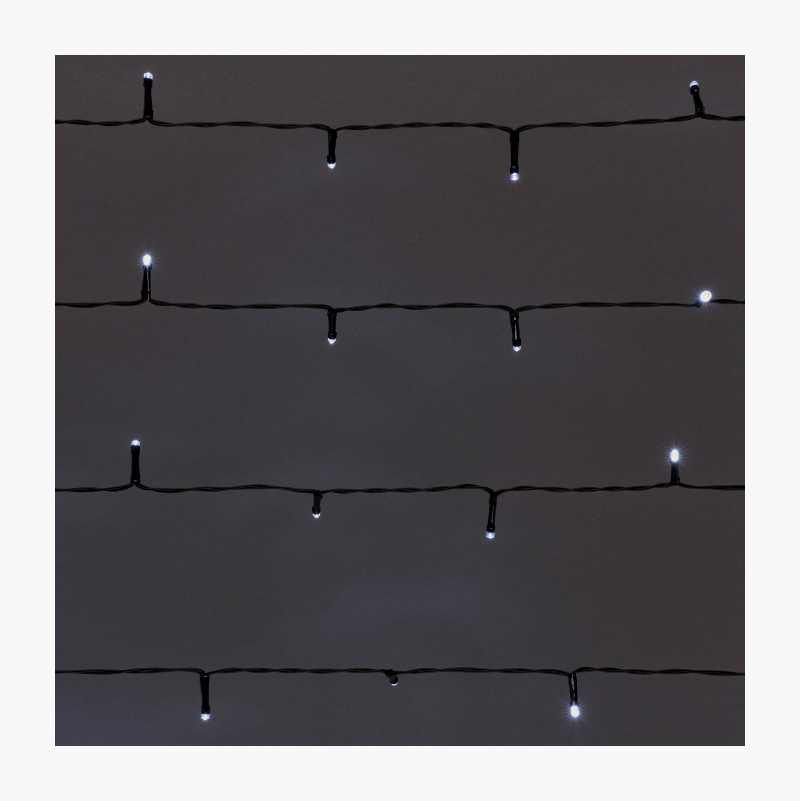 Batteridrevet lysslynge, 50 LED, 5,2 m, kaldhvit v:1230518 Batteridrevet lysslynge, 50 LED, 5,2 m, kaldhvit v:1230518