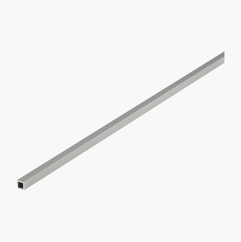 Firkantrør, aluminium, 10 x 10 x 2000 mm v:5146478 Firkantrør, aluminium, 10 x 10 x 2000 mm v:5146478