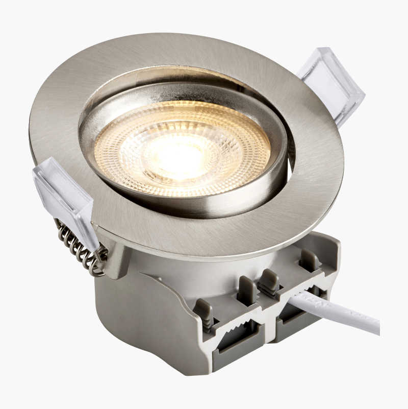 Innbyggingsspot LED, IP20, børstet nikkel v:7791641 Innbyggingsspot LED, IP20, børstet nikkel v:7791641