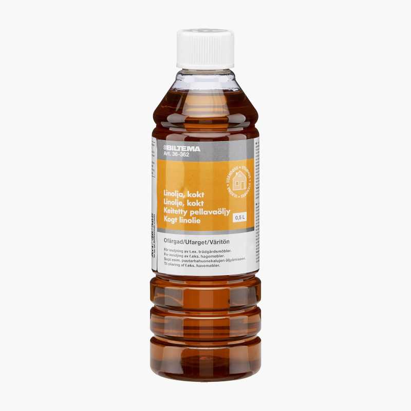 Kokt linolje, 500 ml v:7581309 Kokt linolje, 500 ml v:7581309