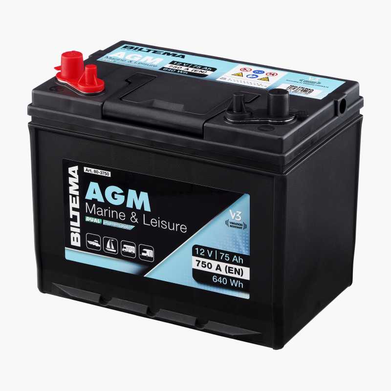 Marin- og fritidsbatteri, 12 V, 75 Ah v:8324633 Marin- og fritidsbatteri, 12 V, 75 Ah v:8324633
