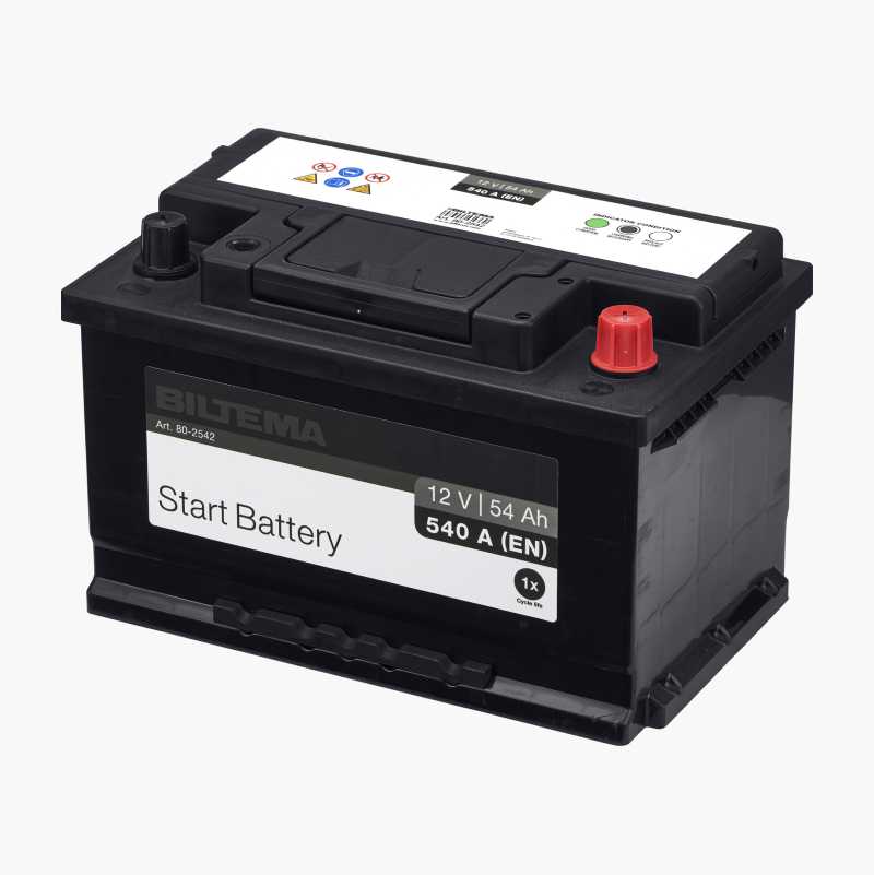 Startbatteri, 12 V, 54 Ah v:9648310