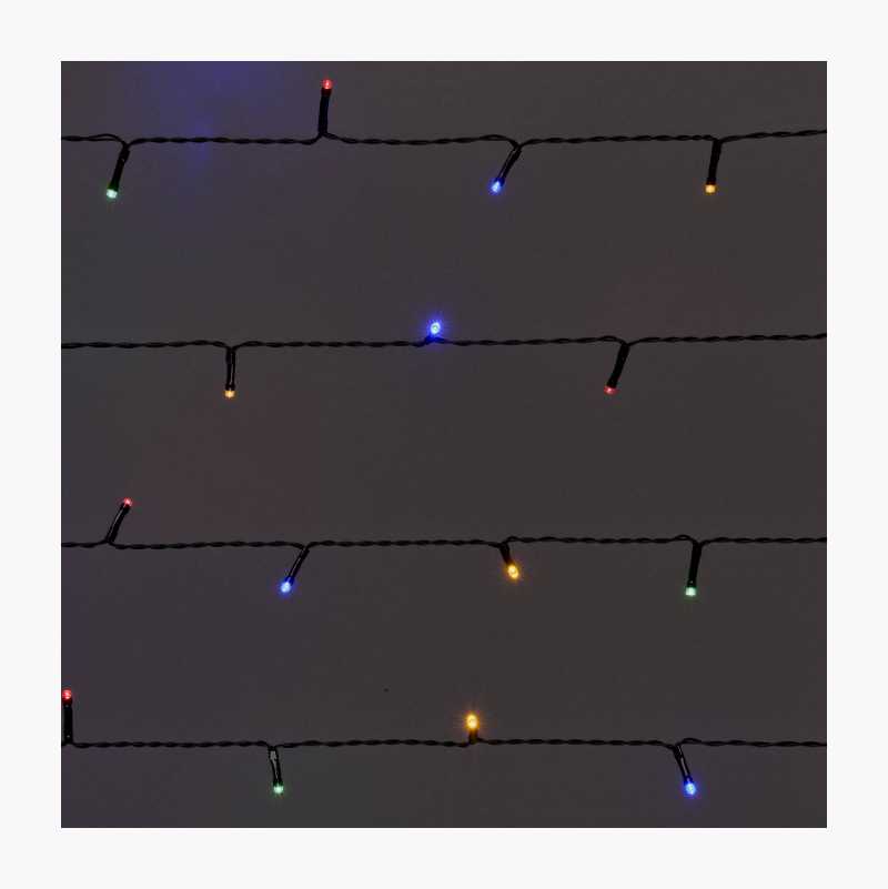 Batteridrevet lysslynge, 50 LED, 5,2 m, flerfarget v:2834322