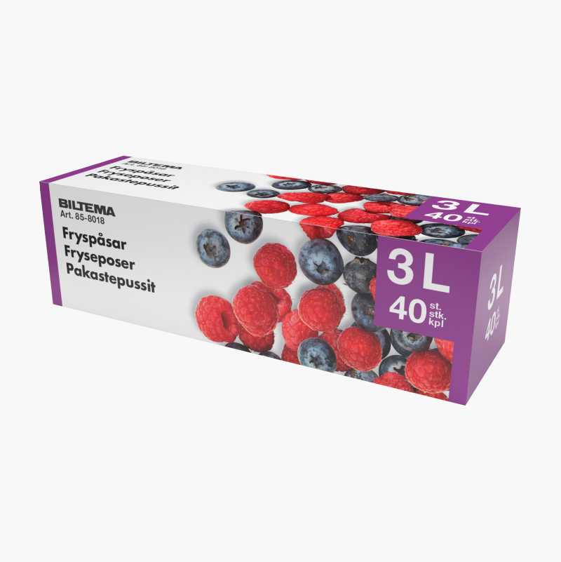 Fryseposer, 3 liter, 40-pk. v:9722382