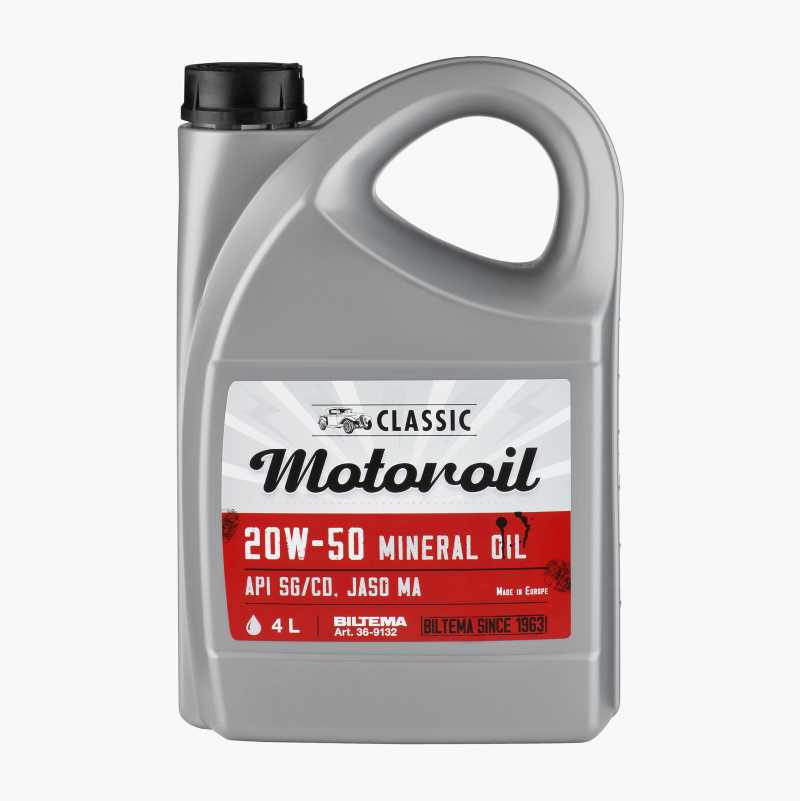 Mineralolje til veteranbiler 20W–50, 4 L v:6326504