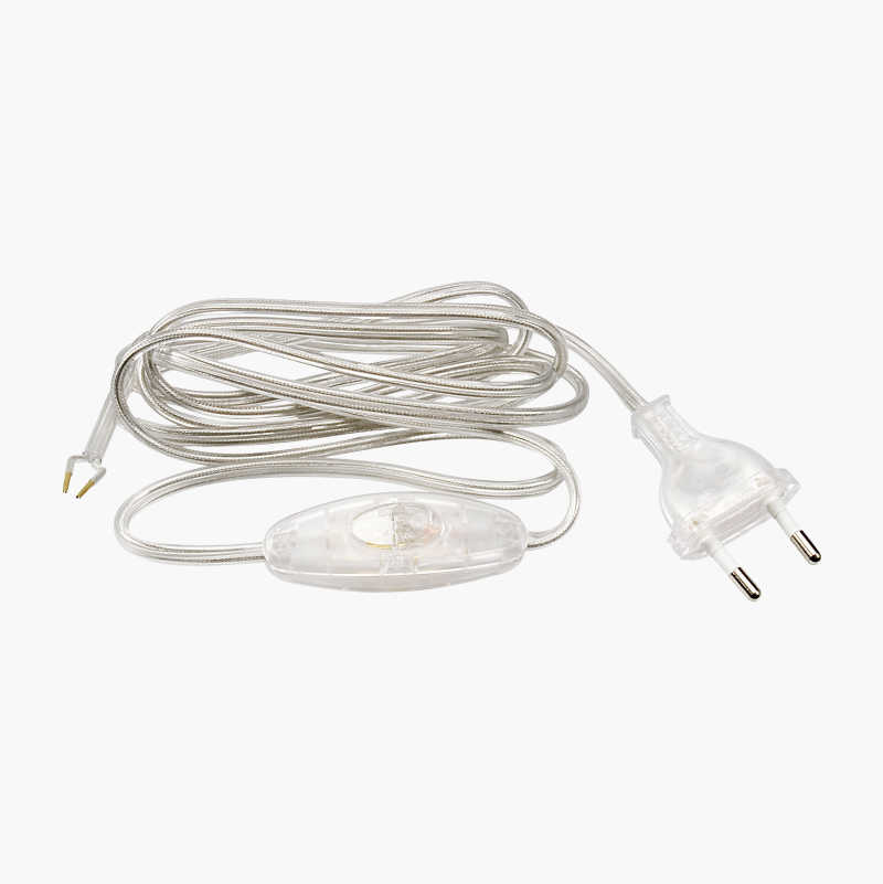 Ledningssett ujordet, transparent, 1,5 m v:2074942 Ledningssett ujordet, transparent, 1,5 m v:2074942