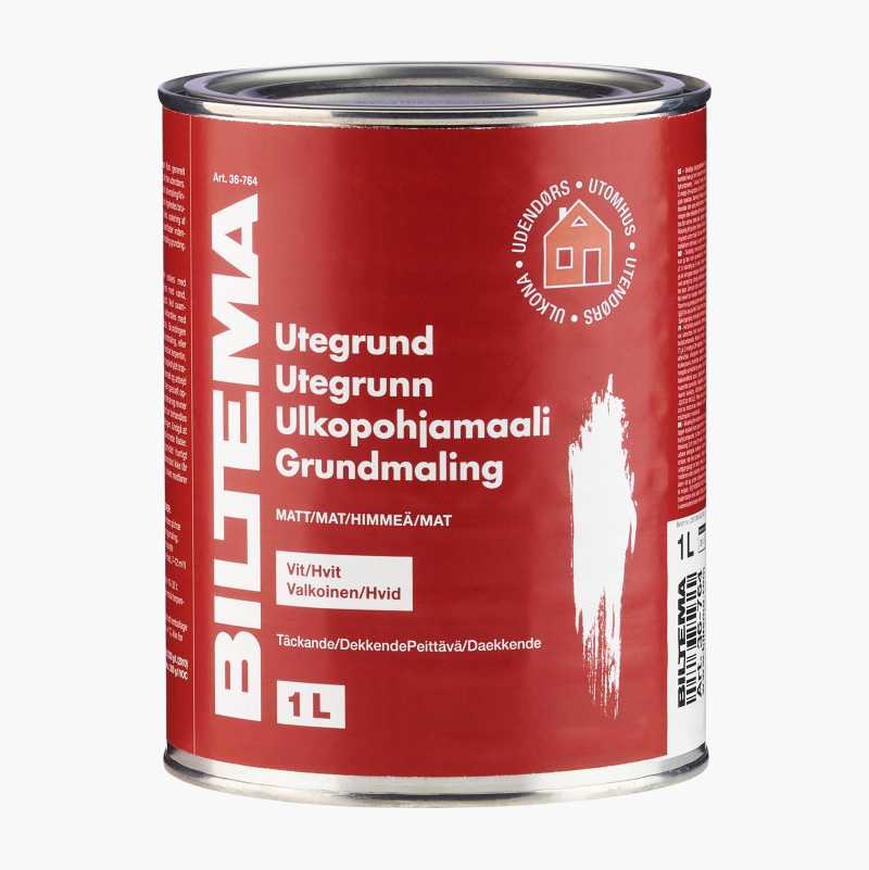 Utegrunning, hvit, 1 L v:9319938