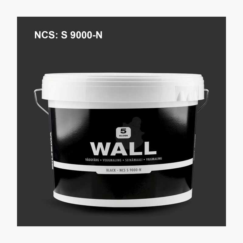 Veggmaling WALL, sort, 10 L v:6984374