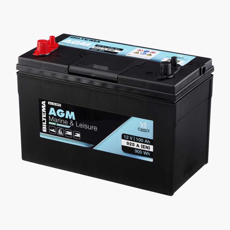 Marin- og fritidsbatteri, 12 V, 100 Ah v:9499738