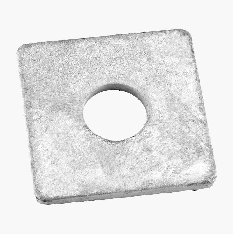 Firkantskive M17, 50 x 50 mm, varmforsinket, 10 stk. v:4368226 Firkantskive M17, 50 x 50 mm, varmforsinket, 10 stk. v:4368226