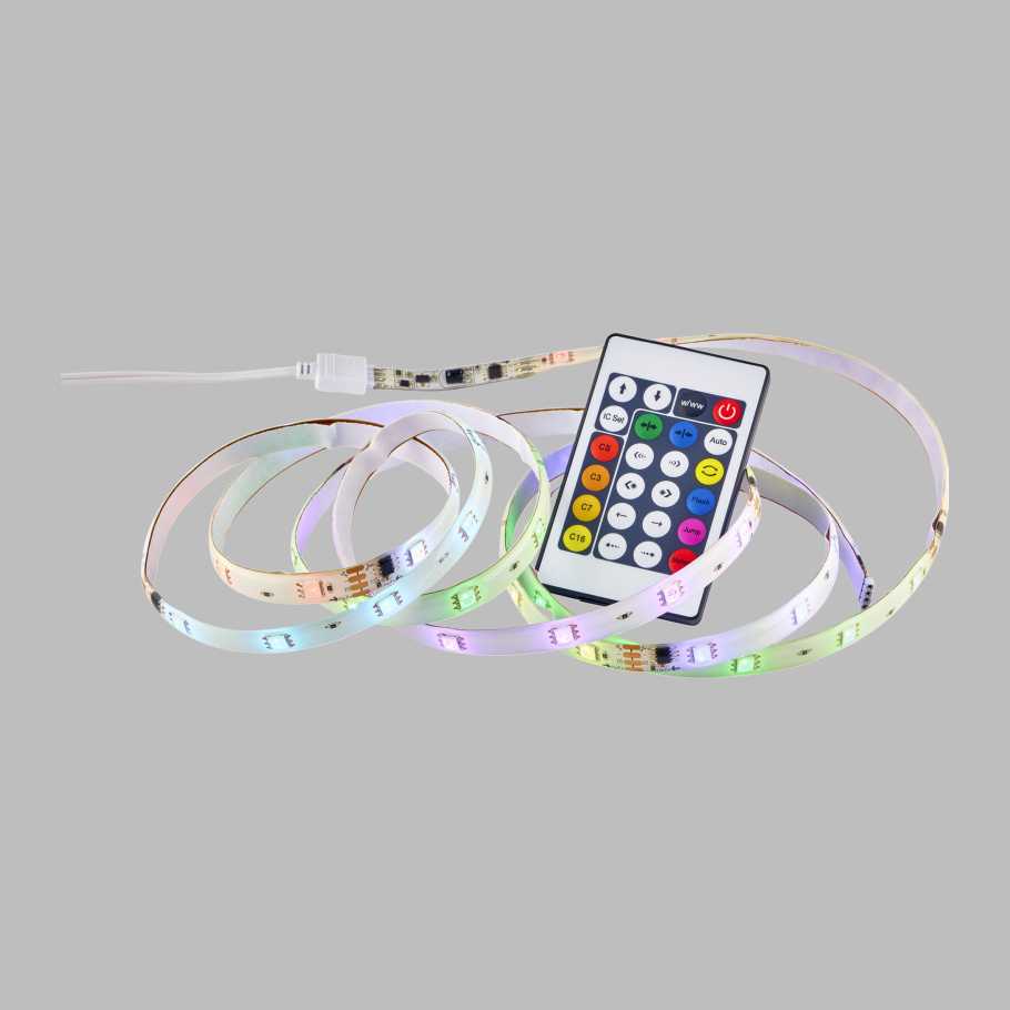 LED-list, digital RGB, startsett 2 m v:7590643 LED-list, digital RGB, startsett 2 m v:7590643