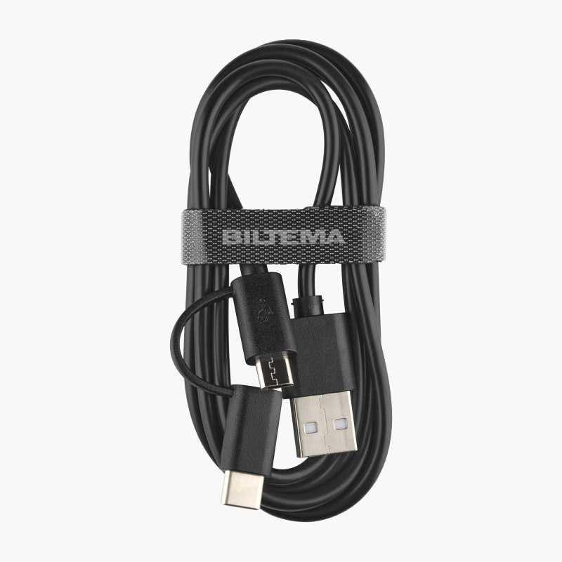 2-i-1 mikro/type C USB-kabel, 1 m v:2631152