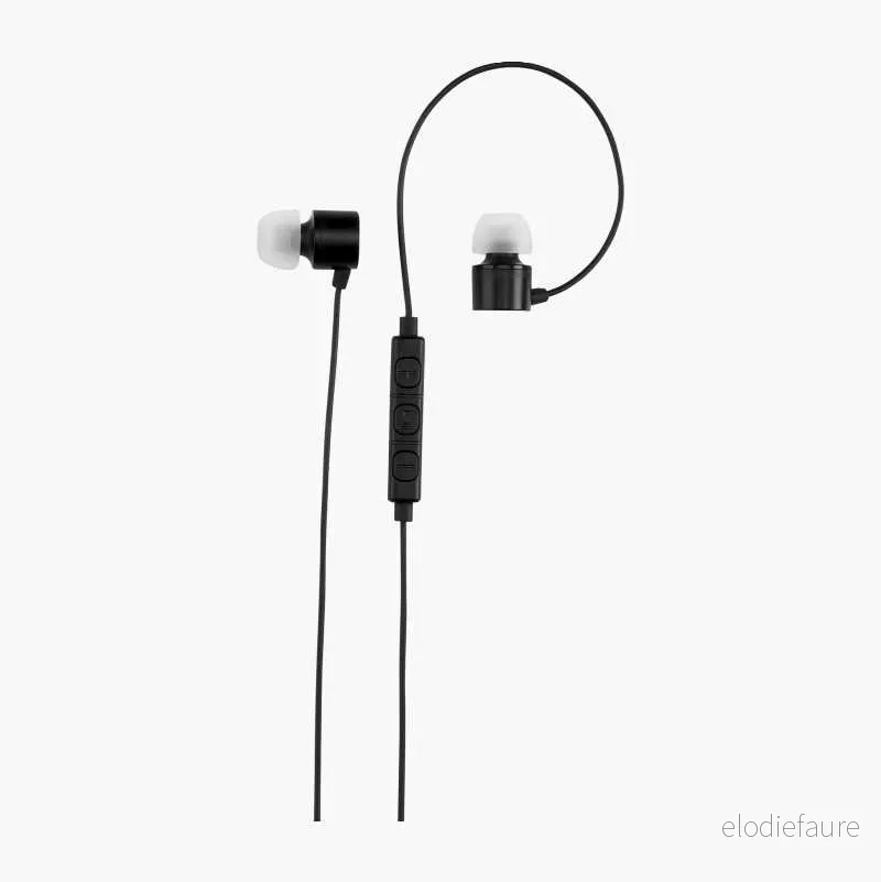 In-ear-hodetelefoner, 3,5 mm kontakt, svart v:4586966