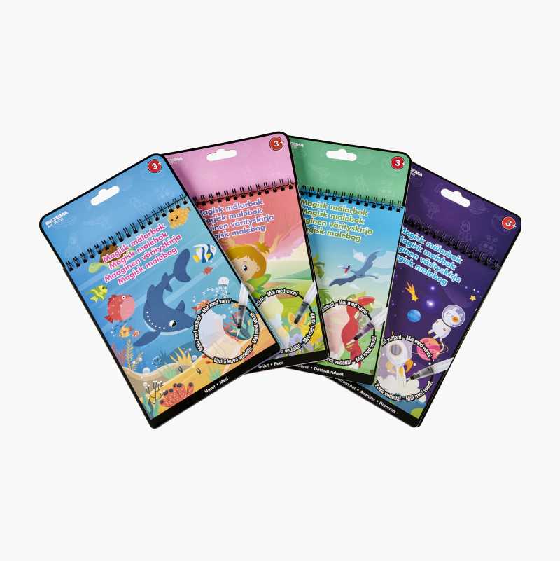 Magisk malebok, 4 temaer v:5023967 Magisk malebok, 4 temaer v:5023967