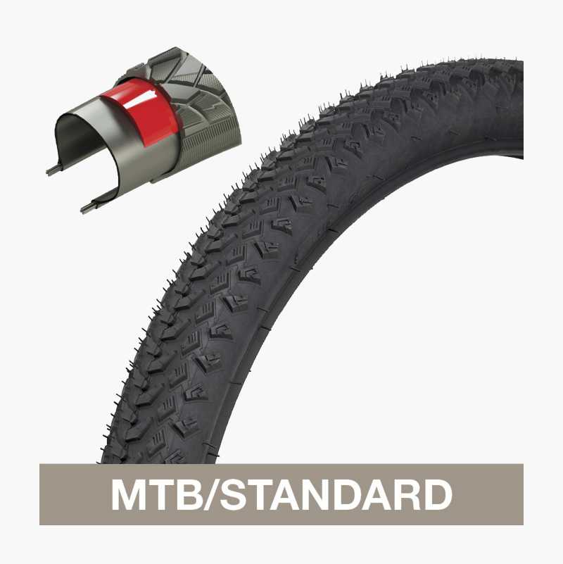 Sykkeldekk ekstra forsterket MTB 24", 50-507 mm v:6389864