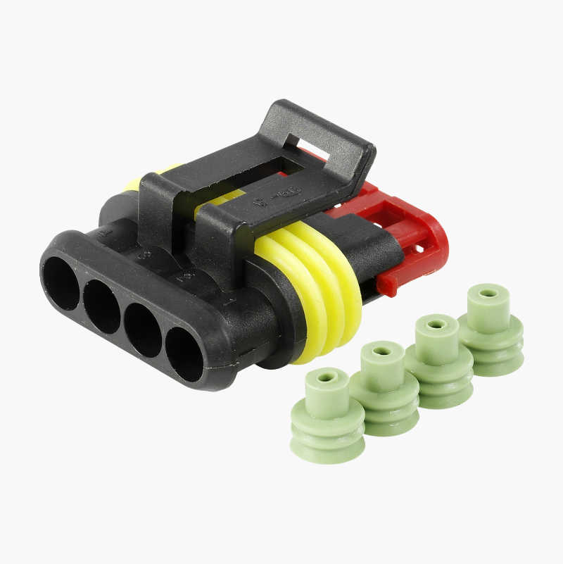 Hylsekontakter, 4 stift, 10 stk. v:4655878
