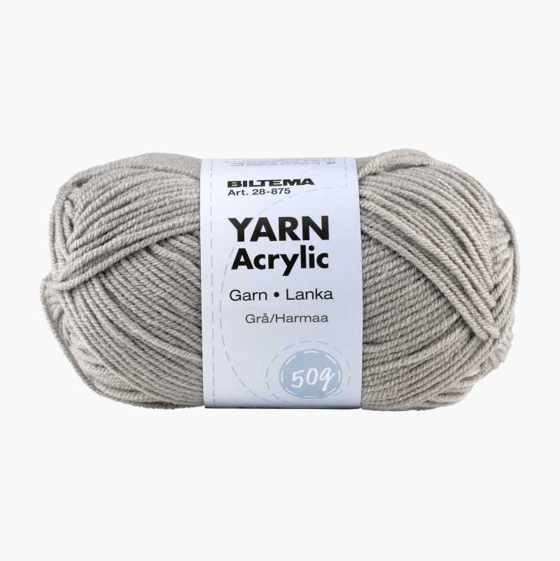 Garn, 50 g, grå v:6359770 Garn, 50 g, grå v:6359770