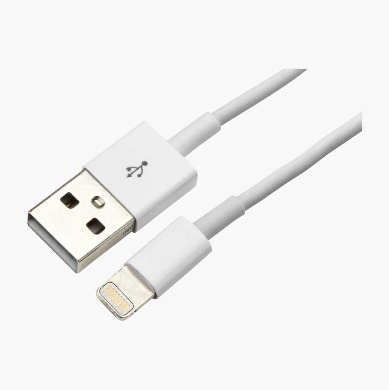USB-kabel med Lightning-kontakt, 2 m v:1058542 USB-kabel med Lightning-kontakt, 2 m v:1058542