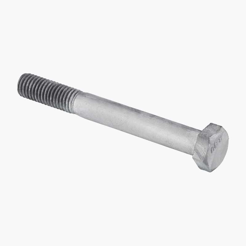 Sekskantskrue M12 x 100 mm, varmförzinkad, 5 stk. v:4615124 Sekskantskrue M12 x 100 mm, varmförzinkad, 5 stk. v:4615124