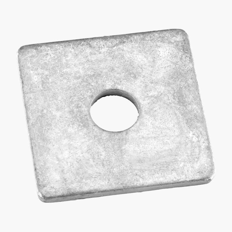 Firkantskive M13, 50 x 50 mm, varmforsinket , 10 stk. v:9501653 Firkantskive M13, 50 x 50 mm, varmforsinket , 10 stk. v:9501653