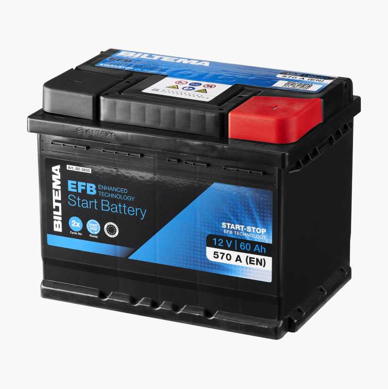 Startbatteri EFB, 12 V, 60 Ah v:2522026 Startbatteri EFB, 12 V, 60 Ah v:2522026