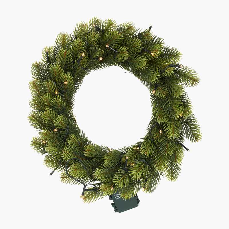 Julekrans, 40 cm, LED v:9914126 Julekrans, 40 cm, LED v:9914126