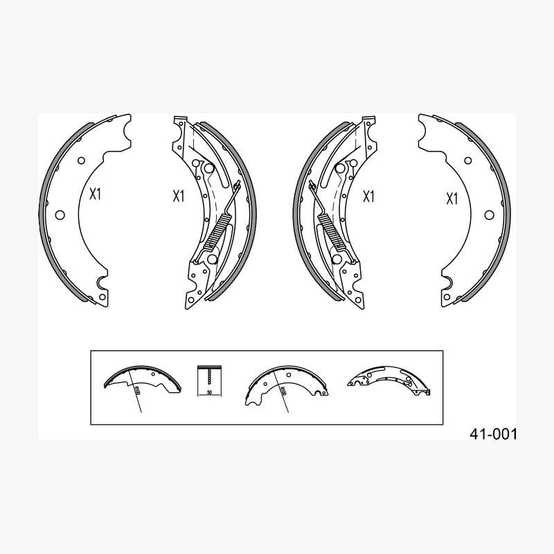 Bremsesko, for to hjul v:6824353