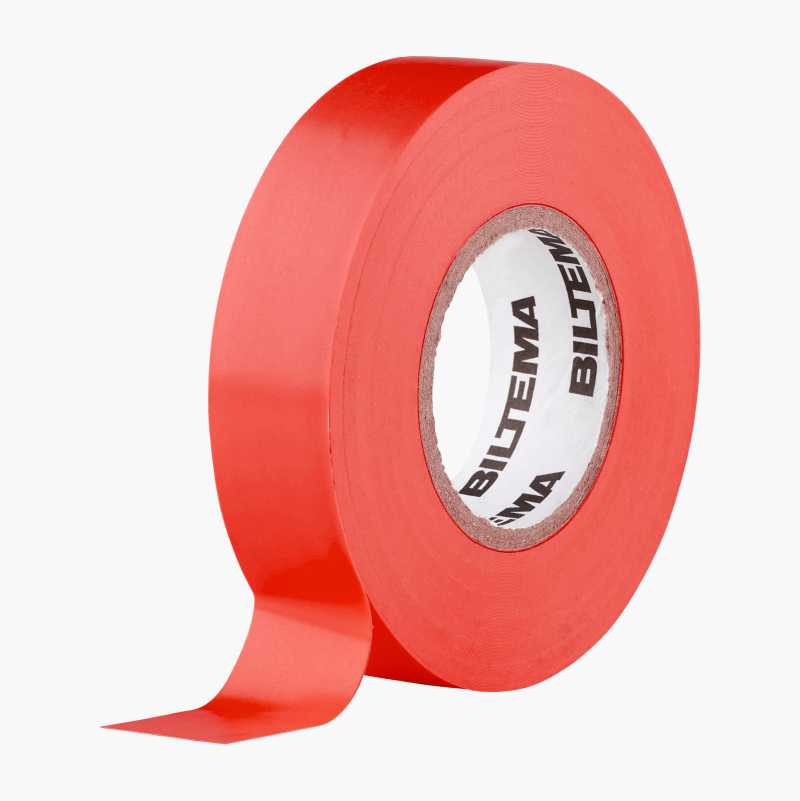 Elektrotape, rød, 19 mm x 20 m v:2118688