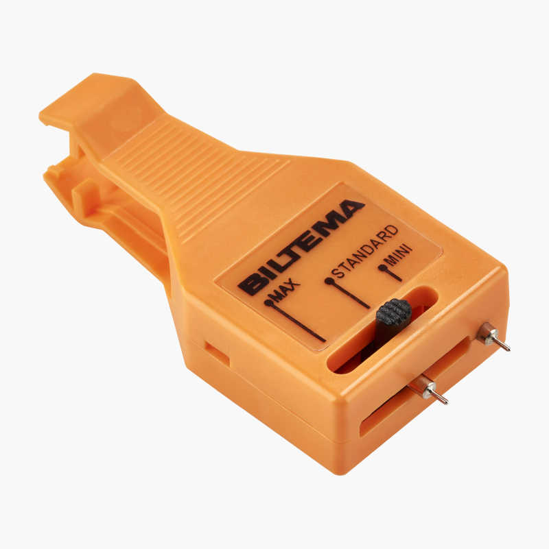 Tester for flatstiftsikring v:3064283
