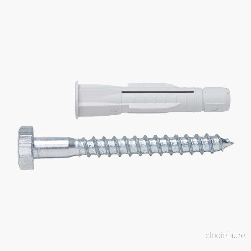 Universalplugg med skrue 6 x 35 mm, 20 stk. v:7072601