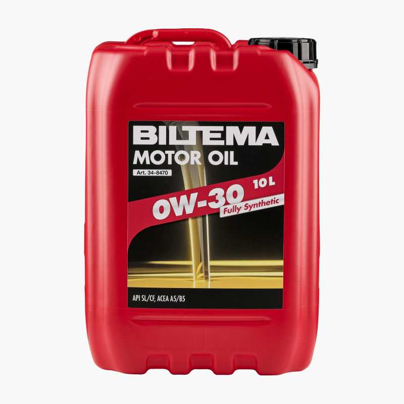Helsyntetisk motorolje, 0W-30, ACEA A5/B5, 10 L v:1272327