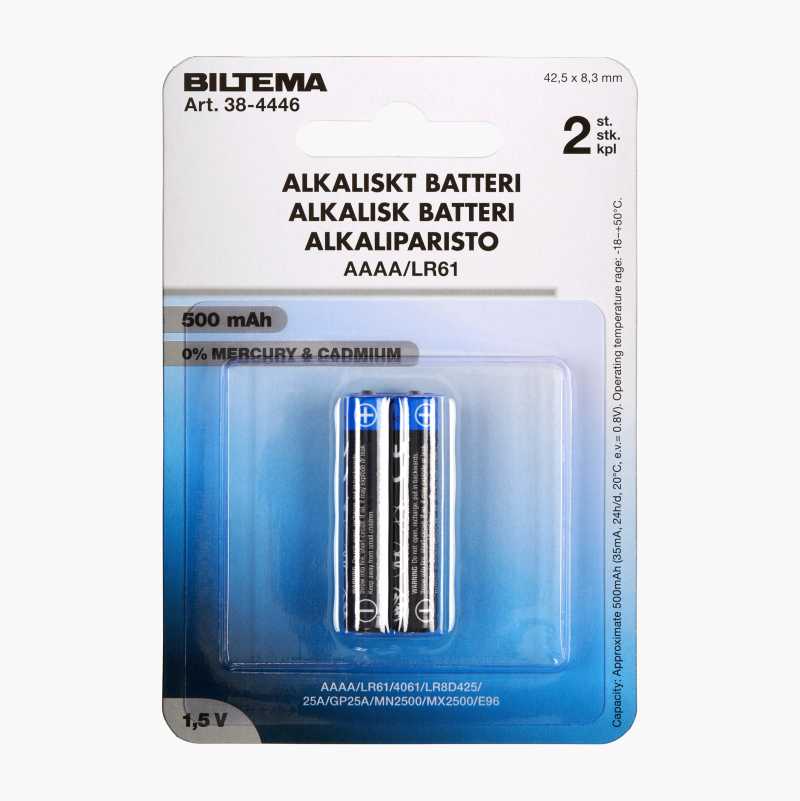 AAAA/LR61 Alkalisk batteri, 2-pk. v:3467361 AAAA/LR61 Alkalisk batteri, 2-pk. v:3467361