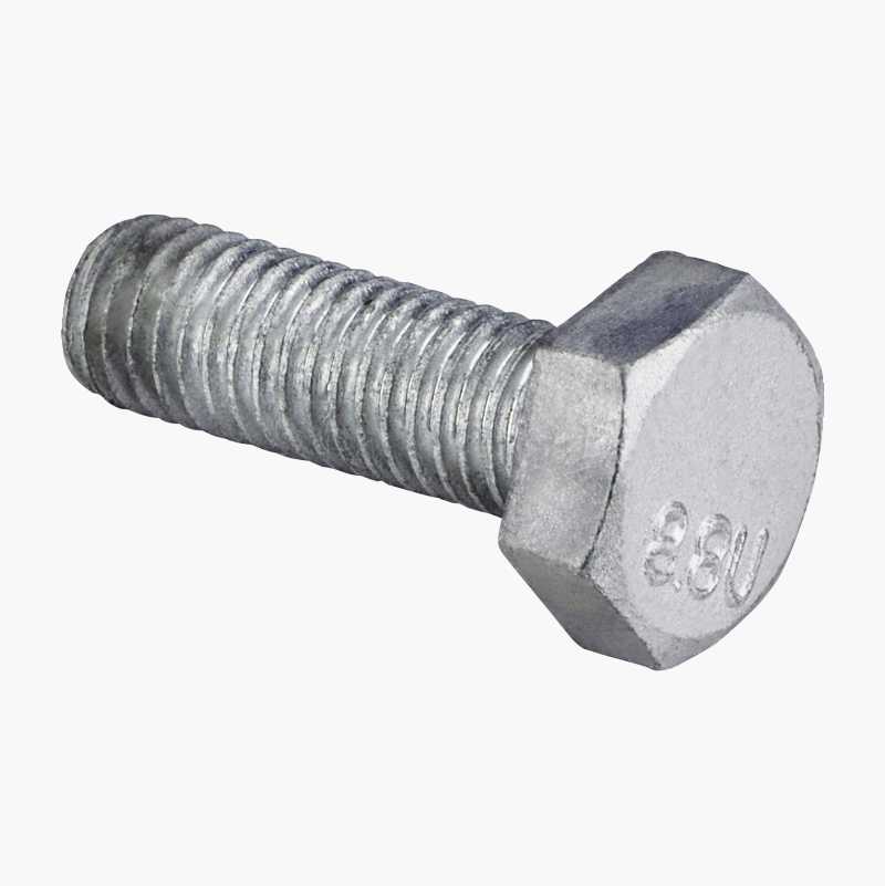 Sekskantskrue M10 x 30 mm, varmforsinket, 5 stk. v:7428319 Sekskantskrue M10 x 30 mm, varmforsinket, 5 stk. v:7428319