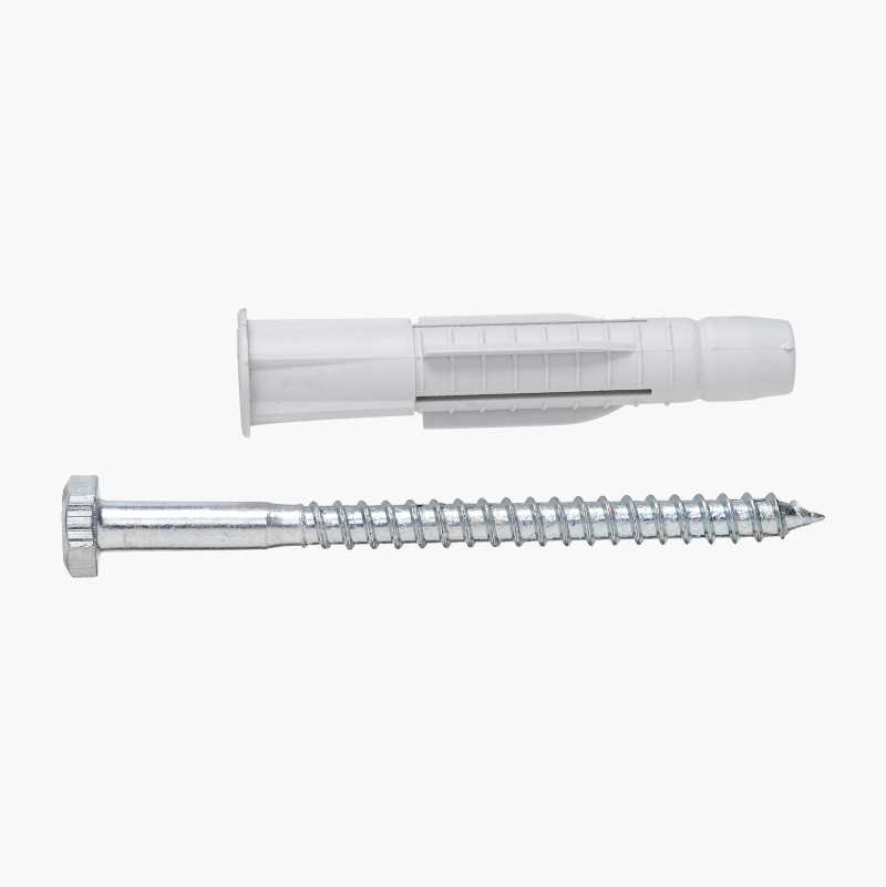 Universalplugg med skrue 5 x 30 mm, 10 stk. v:6256889