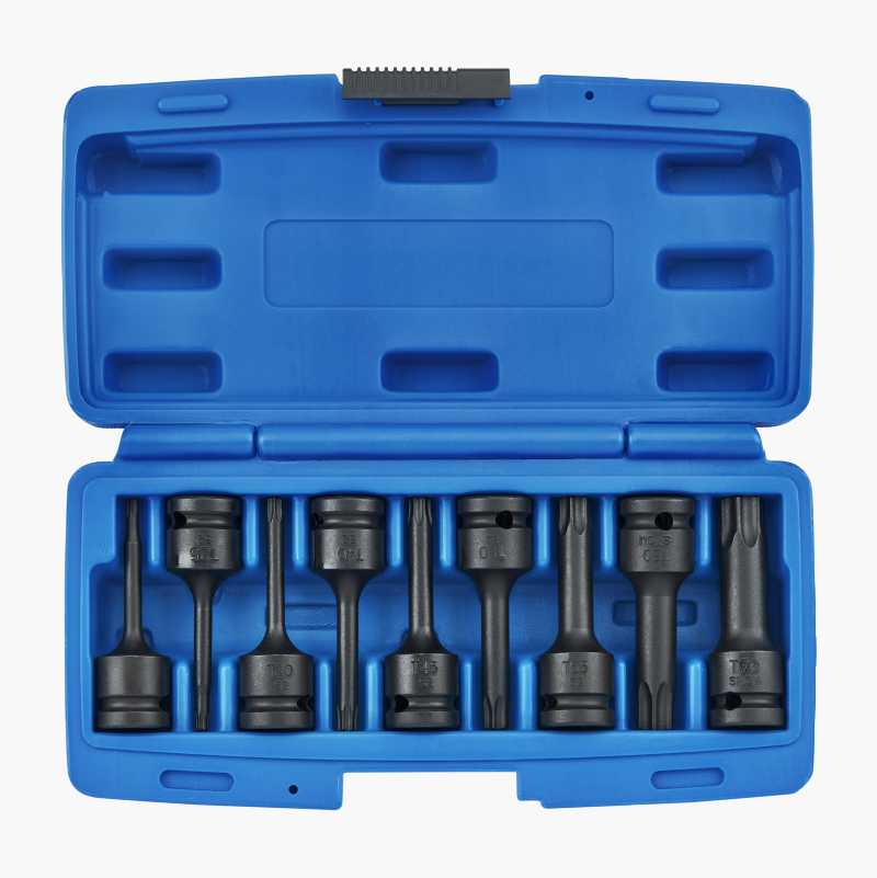 Kraftpipesett 1/2", Torx, 9 stk. v:5101331