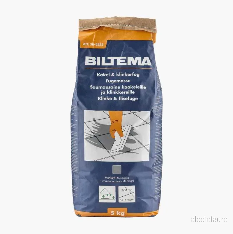 Fugemasse, mørkegrå, 5 kg v:1676784 Fugemasse, mørkegrå, 5 kg v:1676784