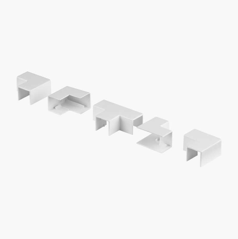Hjørnetilbehør kabelkanal, 5-pakning, 16 x 16 mm v:7789073