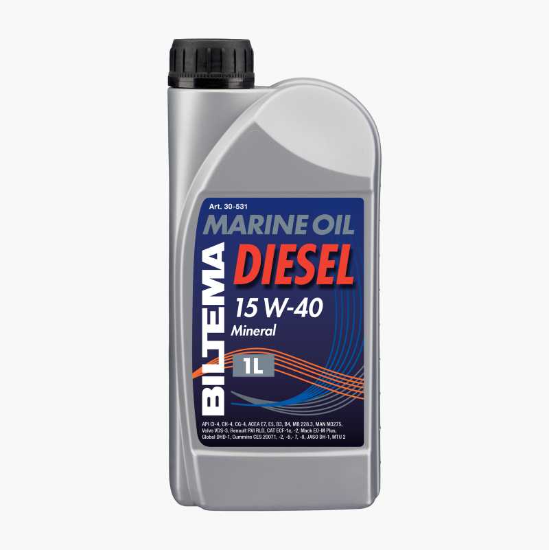 Dieselolje innenbordsmotor 15 W-40, 1 liter v:8758003 Dieselolje innenbordsmotor 15 W-40, 1 liter v:8758003