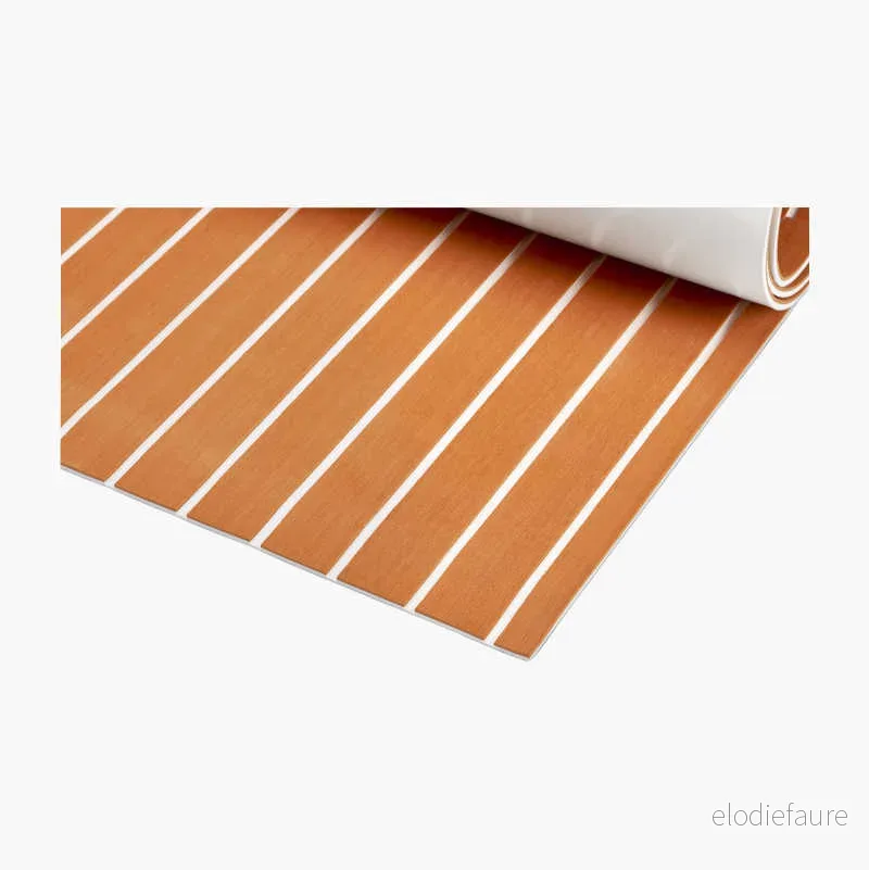 EVA Teak, teakfarget, stripete (hvit nate) v:4269030 EVA Teak, teakfarget, stripete (hvit nate) v:4269030