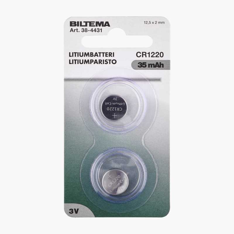 CR1220 Litiumbatteri, 2 stk. v:6726700