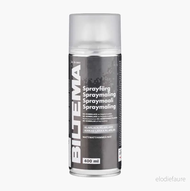 Spraymaling, matt, klarlakk, 400 ml v:2606523 Spraymaling, matt, klarlakk, 400 ml v:2606523