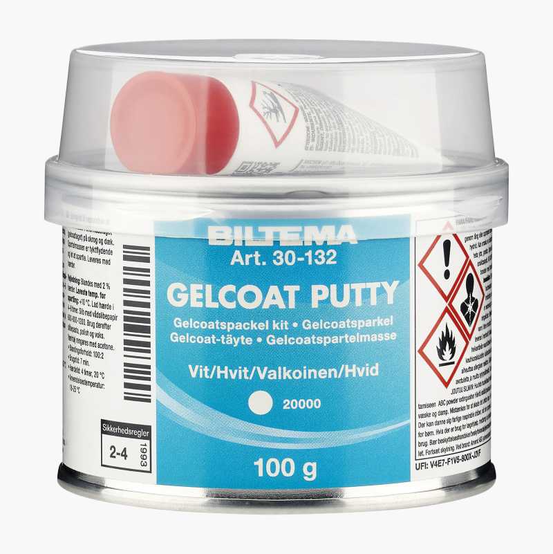 Gelcoatsparkel, hvit v:8109870